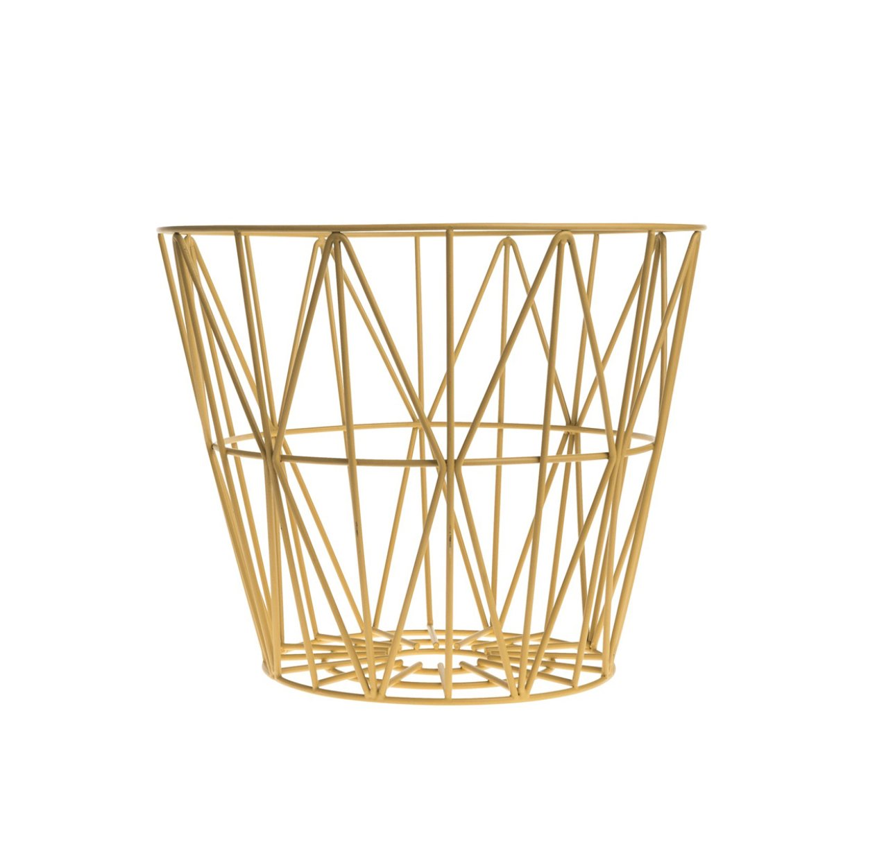 Panier de rangement Wire Basket - Jaune